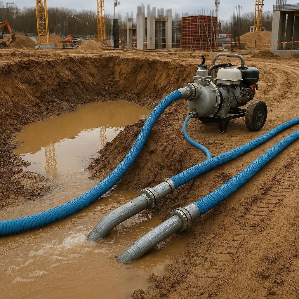 Водопонижение и осушение котлована в Наро-Фоминске